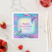 kleines Meerjungthema Geburtstag Serviette (Beispiel)