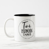 Kleines menschliches zahmeres zweifarbige tasse (Links)