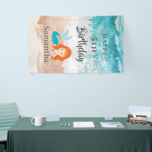 Kleines MERMAID PARTY Niedliches Thema Banner (Messeveranstaltung)