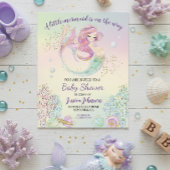Kleines Mermaid Watercolor Babydusche Budget