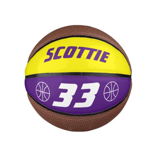 Kleines Mini-Basketball-Sportgeschenk mit individu Mini Basketball (Vorderseite)