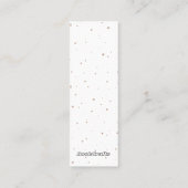 Kleines Miss Smut Reader Card Lesezeichen Telefonnummerkarte (Rückseite)