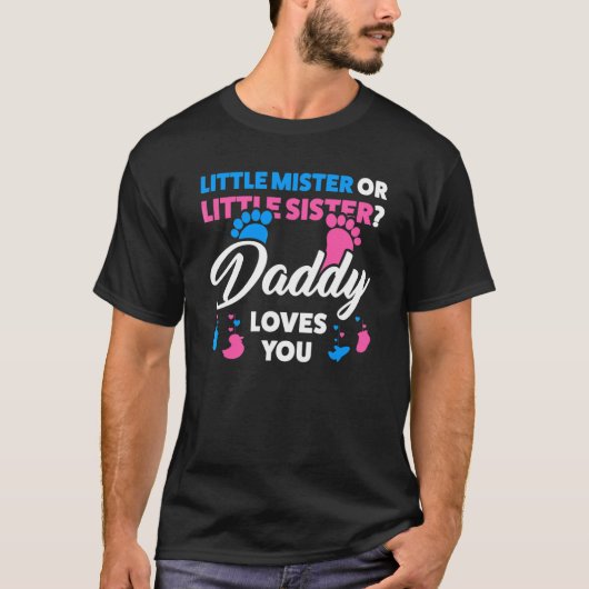 Kleines Mister oder kleines Schwestergeschlecht-Pa T-Shirt (Vorderseite)