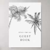 Kleines modernes tropisches Gästebuch (Vorne)