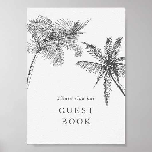 Kleines modernes tropisches Gästebuch (Vorne)