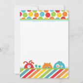 Kleines Monster 1. Geburtstag Einladung (Rückseite)