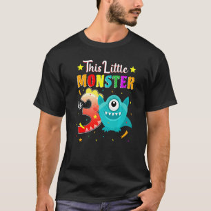 Kleines Monster 3. Geburtstag Party Monster 3 Jahr T-Shirt