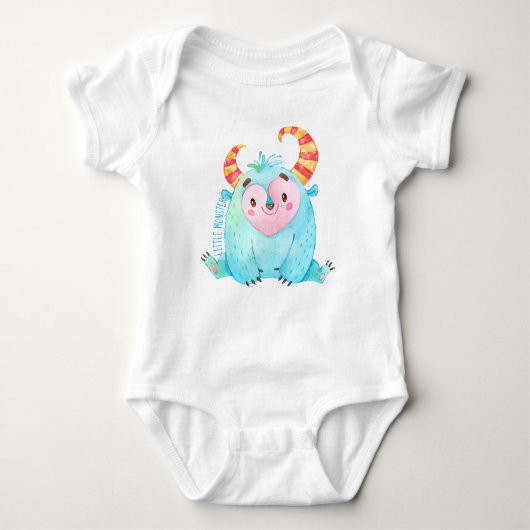 Kleines Monster Baby Strampler (Vorderseite)