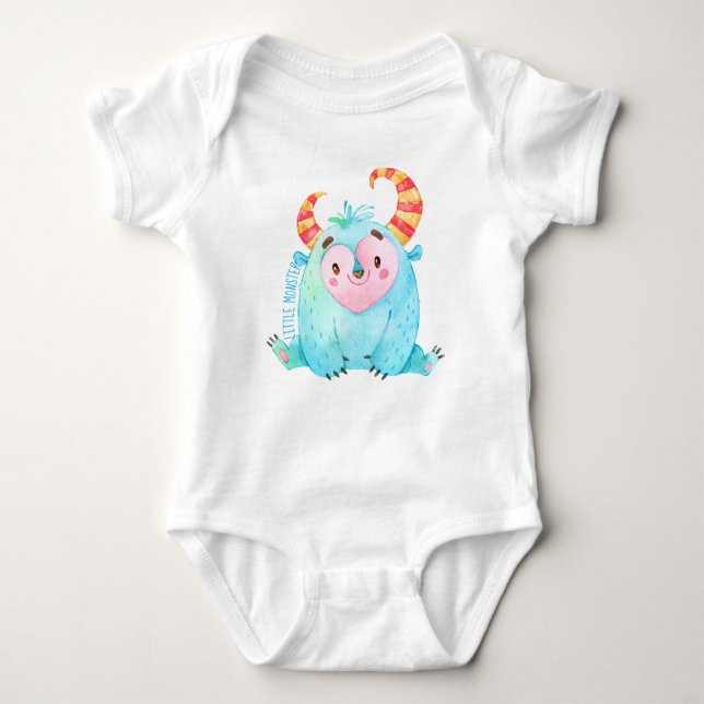 Kleines Monster Baby Strampler (Vorderseite)