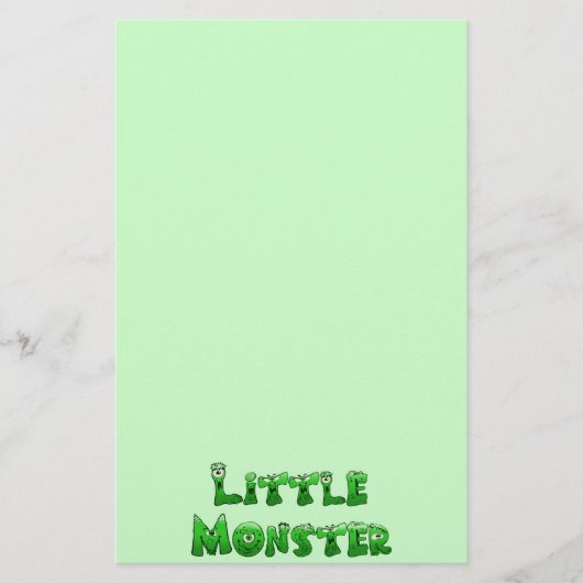 Kleines Monster Briefpapier (Vorderseite)