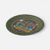Kleines Monster Chalkboard 1. & 3. Geburtstag Pappteller