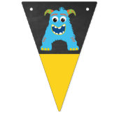 Kleines Monster Chalkboard Happy Birthday Wimpelkette (Zweite Fahne)