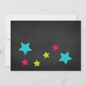 Kleines Monster, das einen Geburtstag einlädt Einladung (Rückseite)