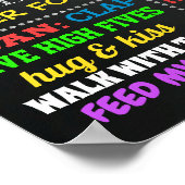 Kleines Monster Erster Geburtstag-Tafel Poster (Ecke)