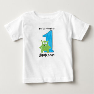 Kleines Monster Erstes Geburtstags T-Shirt