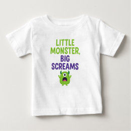 Kleines Monster, große Schreie Baby T-shirt