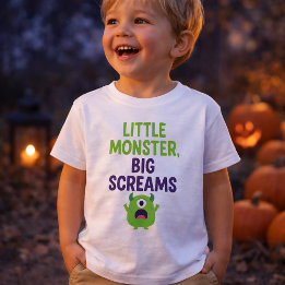Kleines Monster, große Schreie Baby T-shirt