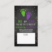 Kleines Monster Halloween-Party Begleitkarte (Vorderseite)