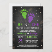 Kleines Monster Halloween-Party Einladung (Vorderseite)