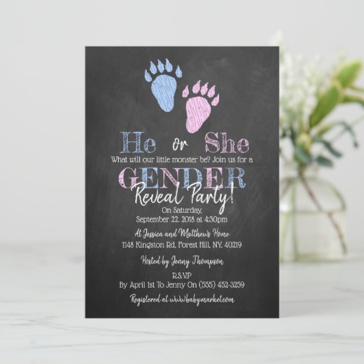 Kleines Monster Halloween-Party Einladung (Stehend Vorderseite)