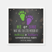 Kleines Monster Halloween-Party Serviette (Vorderseite)