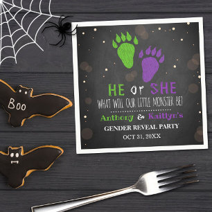 Kleines Monster Halloween-Party Serviette