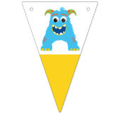Kleines Monster Happy Birthday Party Dekor Wimpelkette (Zweite Fahne)