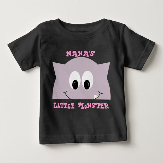 Kleines Monster in Lilac Baby T-shirt (Vorderseite)