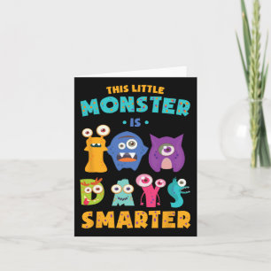 Kleines Monster ist 100 Tage kluger Schulkinder Le Karte
