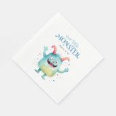 Kleines Monster-Kindergeburtstag-Party Serviette (Ecke)