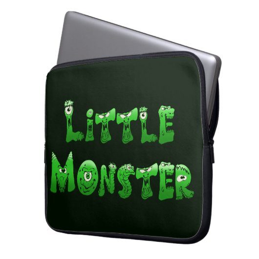Kleines Monster Laptopschutzhülle (Vorderseite Links)