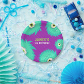 Kleines Monster Lila Pappteller (Party)