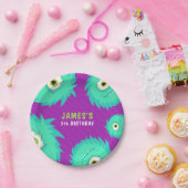 Kleines Monster Lila Pappteller (Party)