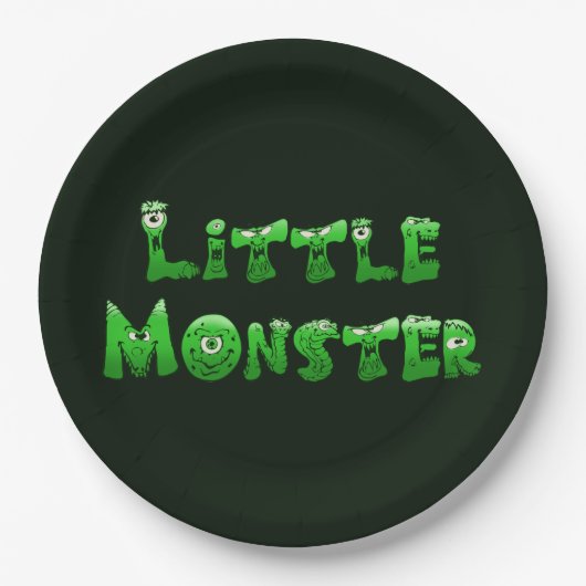 Kleines Monster Pappteller (Vorderseite)