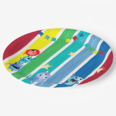 Kleines Monster-Party  Pappteller (Schrägansicht)