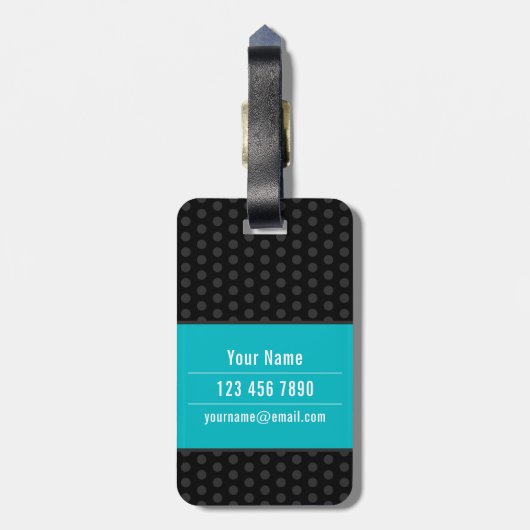 Kleines Monster (personalisierbar) Gepäckanhänger (Rückseite vertikal)