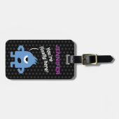 Kleines Monster (personalisierbar) Gepäckanhänger (Vorderseite horizontal)
