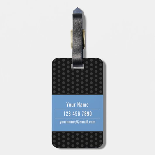 Kleines Monster (personalisierbar) Gepäckanhänger (Rückseite vertikal)