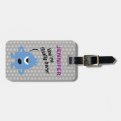 Kleines Monster (personalisierbar) Gepäckanhänger (Vorderseite horizontal)