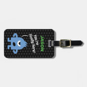 Kleines Monster (personalisierbar) Gepäckanhänger (Vorderseite horizontal)