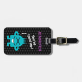 Kleines Monster (personalisierbar) Gepäckanhänger (Vorderseite horizontal)