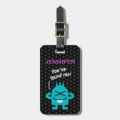 Kleines Monster (personalisierbar) Gepäckanhänger (Vorderseite vertikal)