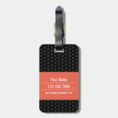 Kleines Monster (personalisierbar) Gepäckanhänger (Rückseite vertikal)