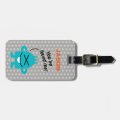 Kleines Monster (personalisierbar) Gepäckanhänger (Vorderseite horizontal)