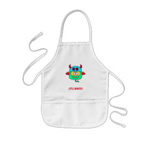 Kleines Monster (personalisierbarer Text) Kinderschürze
