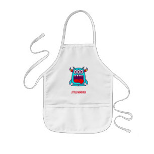 Kleines Monster (personalisierbarer Text) Kinderschürze