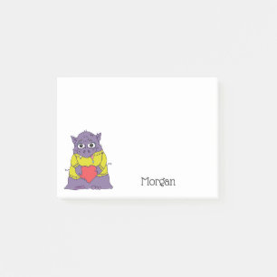 Kleines Monster Personalisiert Post-it Klebezettel
