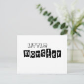 Kleines Monster Postkarte (Stehend Vorderseite)