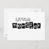 Kleines Monster Postkarte (Vorne/Hinten)