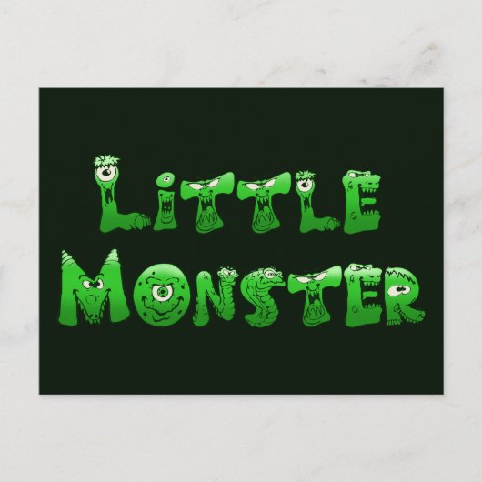 Kleines Monster Postkarte (Vorderseite)
